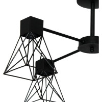 Потолочный светильник ЭЛЕТЕХ Дельта 141 черн.муар НПБ 01-4x60-126 Е27 ИУ 1005404784