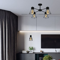 Потолочный светильник ЭЛЕТЕХ Дельта 141 черн.муар НПБ 01-4x60-126 Е27 ИУ 1005404784