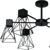 Потолочный светильник ЭЛЕТЕХ Дельта 161 черн.муар НПБ 01-6x60-118 Е27 ИУ 1005404785