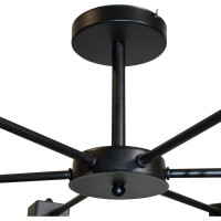 Потолочный светильник ЭЛЕТЕХ Дельта 161 черн.муар НПБ 01-6x60-118 Е27 ИУ 1005404785