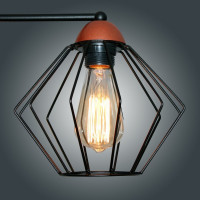 Потолочный светильник ЭЛЕТЕХ Конти 141 черн.муар медь НПБ 01-4x60-127 Е27 [ИМ] 1005405027