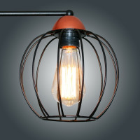 Потолочный светильник ЭЛЕТЕХ Конти 141 черн.муар медь НПБ 01-4x60-127 Е27 [ИМ] 1005405027