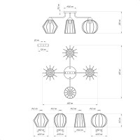 Потолочный светильник ЭЛЕТЕХ Конти 141 черн.муар медь НПБ 01-4x60-127 Е27 [ИМ] 1005405027