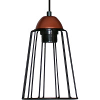 Подвесной светильник ЭЛЕТЕХ Конти 211 черн.муар медь (Плафон Конус) НСБ 01-60-169 Е27 [ИМ] 1005405025