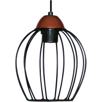 Подвесной светильник ЭЛЕТЕХ Конти 211 черн.муар медь (Плафон Сфера) НСБ 01-60-169 Е27 [ИМ] 1005405023