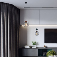 Подвесной светильник ЭЛЕТЕХ Конти 211 черн.муар медь (Плафон Шар) НСБ 01-60-169 Е27 [ИМ] 1005405022