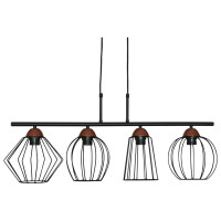 Подвесной светильник ЭЛЕТЕХ Конти 241 черн.муар медь НСБ 01-4x60-109 Е27 [ИМ] 1005405026