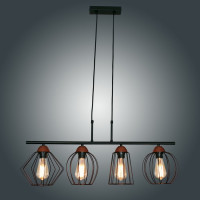 Подвесной светильник ЭЛЕТЕХ Конти 241 черн.муар медь НСБ 01-4x60-109 Е27 [ИМ] 1005405026