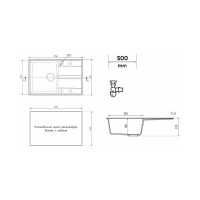 Мойка ULGRAN Quartz Prima 750-05