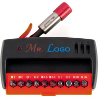 Набор торсионных бит 10 шт + магнитный держатель 65 мм Mr. Logo D010GMT-11