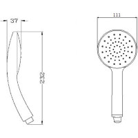 Душевая лейка LATUNO L80004B EAN 1600000797086
