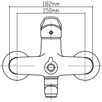 Комплект смесителя для ванны/душа LATUNO L10104, EAN 1600000797437