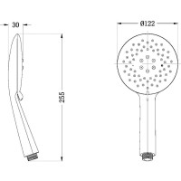 Душевая лейка LATUNO L80000B EAN 1600000797048
