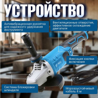 Угловая шлифмашина BULL WS 2301 03017126