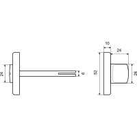 Накладка фиксатор Palladium RS AB/CP BK УТ-00000077