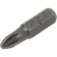 Набор магнитных бит PZ 2, 25 мм, 1/4", 10 шт Strong СТП-93300025
