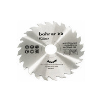Диск пильный по дереву Мастер 125x22.2x1.6 мм, 24Т Bohrer 38112524