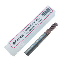 Фреза концевая твердосплавная до 65 НRC Серия 310 (5х13х50 мм; 4-х перая; TiAlSIN; 45 градусов; хв-к 6 мм) Partner 310050