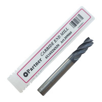 Фреза концевая твердосплавная универсальная до 45 НRC Серия 309 (6х16х50 мм; 4-х перая; AlTiN; хв-к 6 мм) Partner 309060