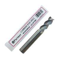 Фреза концевая твердосплавная по цветному металлу (8х20х60 мм; 3-х перая; хв-к 8 мм) Partner 307080