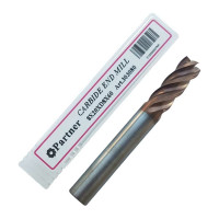 Фреза концевая твердосплавная по нержавеющей стали Серия 303 (8х20х60 мм; 4-х перая; TiAlSIN; 38/41 градусов) Partner 303080