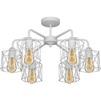 Потолочный светильник ЭЛЕТЕХ Стелла 161 бел.муар НПБ 01-6x60-142 Е27 ИУ 1005404670