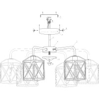 Потолочный светильник ЭЛЕТЕХ Стелла 161 черн.муар НПБ 01-6x60-142 Е27 ИУ 1005404668