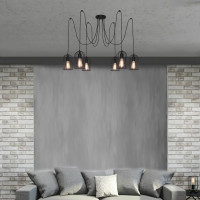 Подвесной светильник ЭЛЕТЕХ Танго 161 черн.муар НСБ 01-6x60 -104 Е27 [ИМ] 1005405019