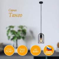 Подвесной светильник ЭЛЕТЕХ Танго 211 черн.муар НСБ 01-60-170 Е27 [ИМ] 1005405017