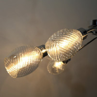 Потолочный светильник ЭЛЕТЕХ 11267-3/8 хром (Плафон 8826) НПБ 01-8x40-110 Е14 ИУ 1005404853