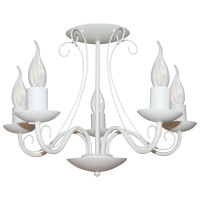 Потолочный светильник ЭЛЕТЕХ Классик 151 белый муар НПБ 01-5x60-141 Е27 ИУ 1005404788