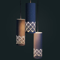 Подвесной светильник ЭЛЕТЕХ Касабланка  232 белый муар НСБ 01-3x60-165 Е27 ИУ 1005404829