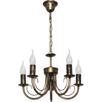 Светильник ЭЛЕТЕХ Рустика 254 черный, матовый, золото НСБ 01-5x60-126 Е14 ИУ 1005404273