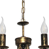 Светильник ЭЛЕТЕХ Рустика 254 черный, матовый, золото НСБ 01-5x60-126 Е14 ИУ 1005404273