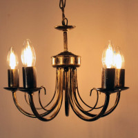 Светильник ЭЛЕТЕХ Рустика 254 черный, матовый, золото НСБ 01-5x60-126 Е14 ИУ 1005404273