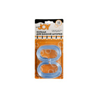 Кольца для шторки в ванную Joy HOME голубой 10634