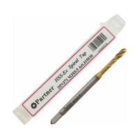 Метчик Partner M3х0,5 HSSE, DIN371, спиральная канавка, Н6, TiN 315030