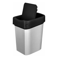 Контейнер для мусора Бытпласт "METAL BIN" 25 л, черный 434261313