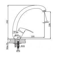 Смеситель для кухни AV Engineering AVZKN4-A267-647
