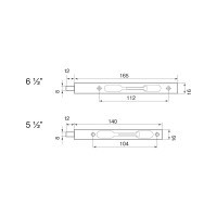 Ригель Palladium 5-1/2" AC медь 00003879