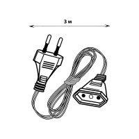 Удлинитель для подключения гирлянд Uniel UCX-Y25/10W-300 CLEAR UL-00009938