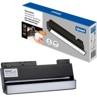 Линейный светодиодный трековый светильник-прожектор Uniel ULB-M80-12W/4000K/35 BLACK UL-00008746