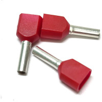 Концевая гильза BERNER 2x1 мм красная (500 шт/уп) 849820