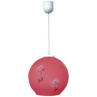 Светильник ЭЛЕТЕХ Ромашка НСБ 72-60 М50 розовый матовый /шнур белый ИУ 1007000002