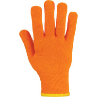 Перчатки плотной вязки TDM ELECTRIC акрил с ПВХ, оранжевые, 8 размер ,1 пара, серия "Точка" SQ1016-0216