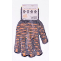 Перчатки х/б с ПВХ TDM ELECTRIC Точка, черные, р. 8, 1 пара SQ1016-0210