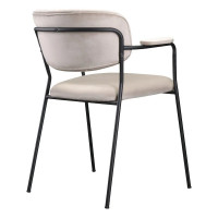 Стул Bergenson Bjorn Eirill велюр, серо-бежевый FH-ERL-ARMCH-PL-TP