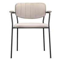 Стул Bergenson Bjorn Eirill велюр, серо-бежевый FH-ERL-ARMCH-PL-TP