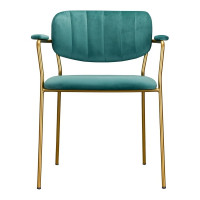 Стул Bergenson Bjorn Eirill велюр, темно-зеленый FH-ERL-ARMCH-PL-GRN