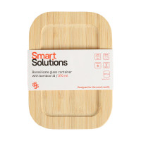 Контейнер для запекания и хранения Smart Solutions с крышкой из бамбука, 370 мл LBA370RC